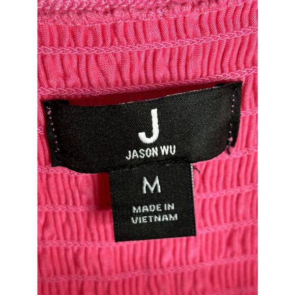 Jason Wu Pink Sleeveless Midi Size Medium Sundress Midi Pockets Scoop Neck - Picture 8 of 10